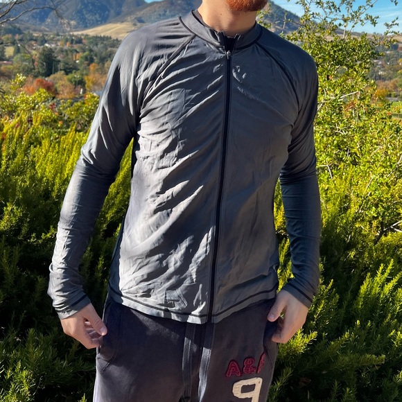 SPEEDO MEN POWERFLEX ECO DIVER JACKET WIND BREAKER WARM UP ZIP COVER ZIPPER JOCK - Picture 11 of 16